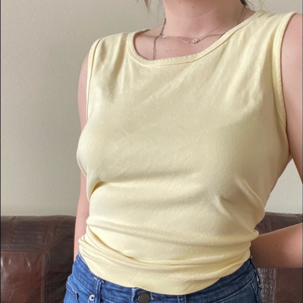 FOCUS | Pastel Yellow Tank Top